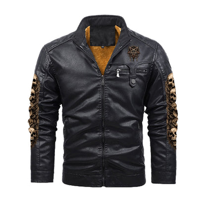 Death Metal PU Leather Jacket