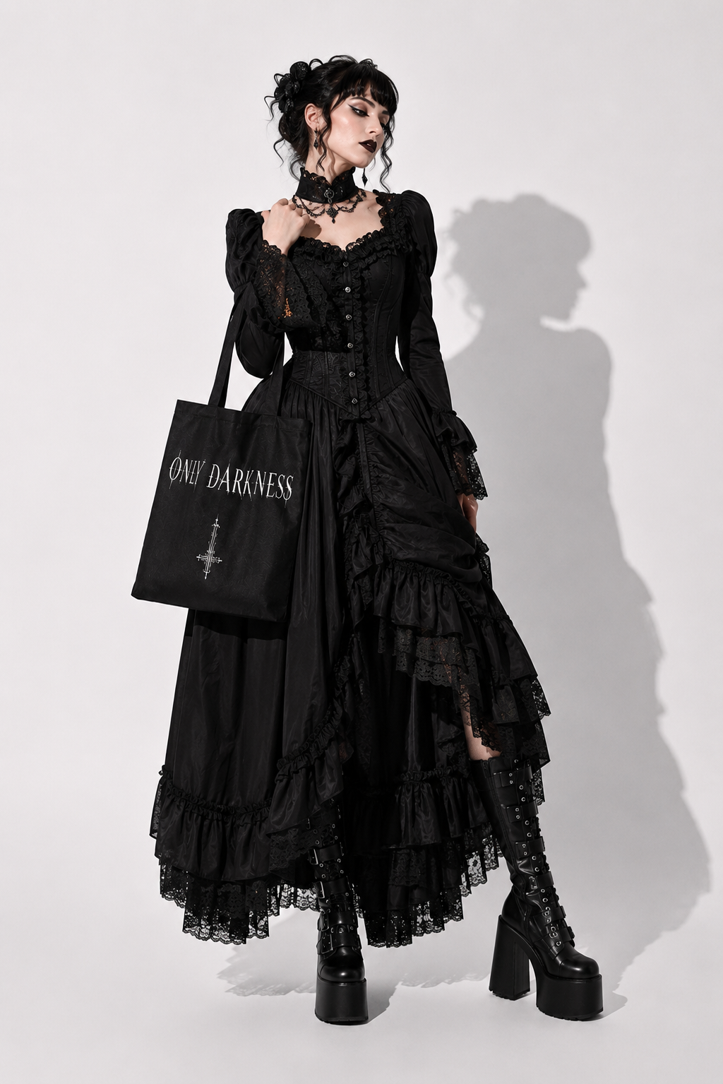 Gotycka Torba Raven Nocturne | Only Darkness Tote Bag