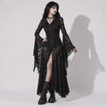 Mroczna Sukienka Gotycka Victorian Noir | Black Cathedral Lace Dress