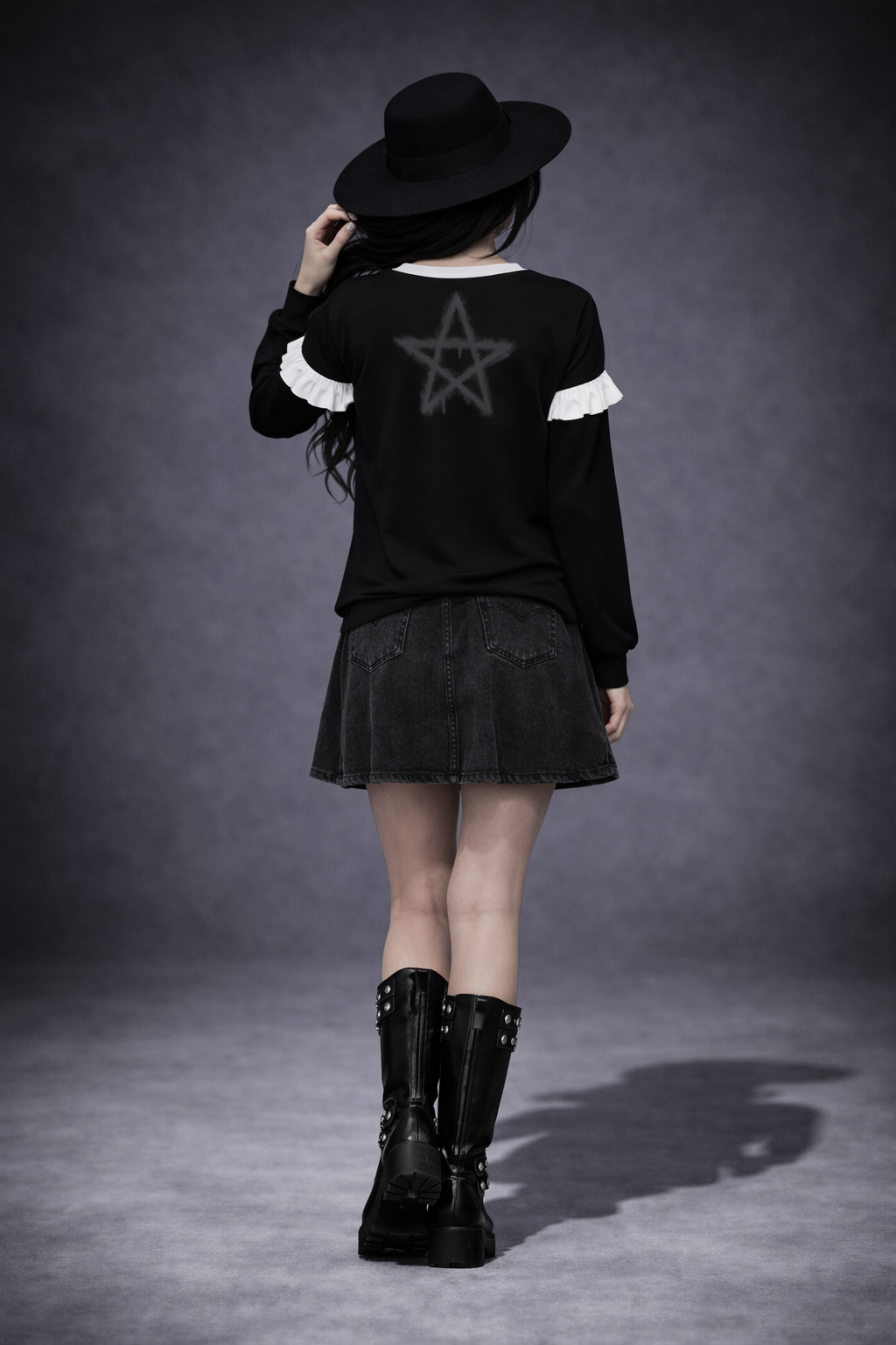 Gothic Wicca Blouse | Witchcore Gothic Y2K Bad Girl