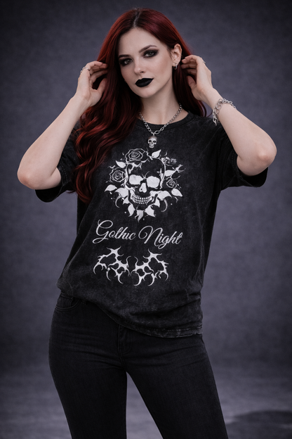 Gotycki T-shirt Damski | Gothic Night