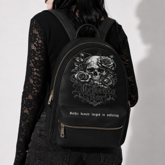 Gotycki Plecak Memento Mori | Victorian Darkwear Backpack