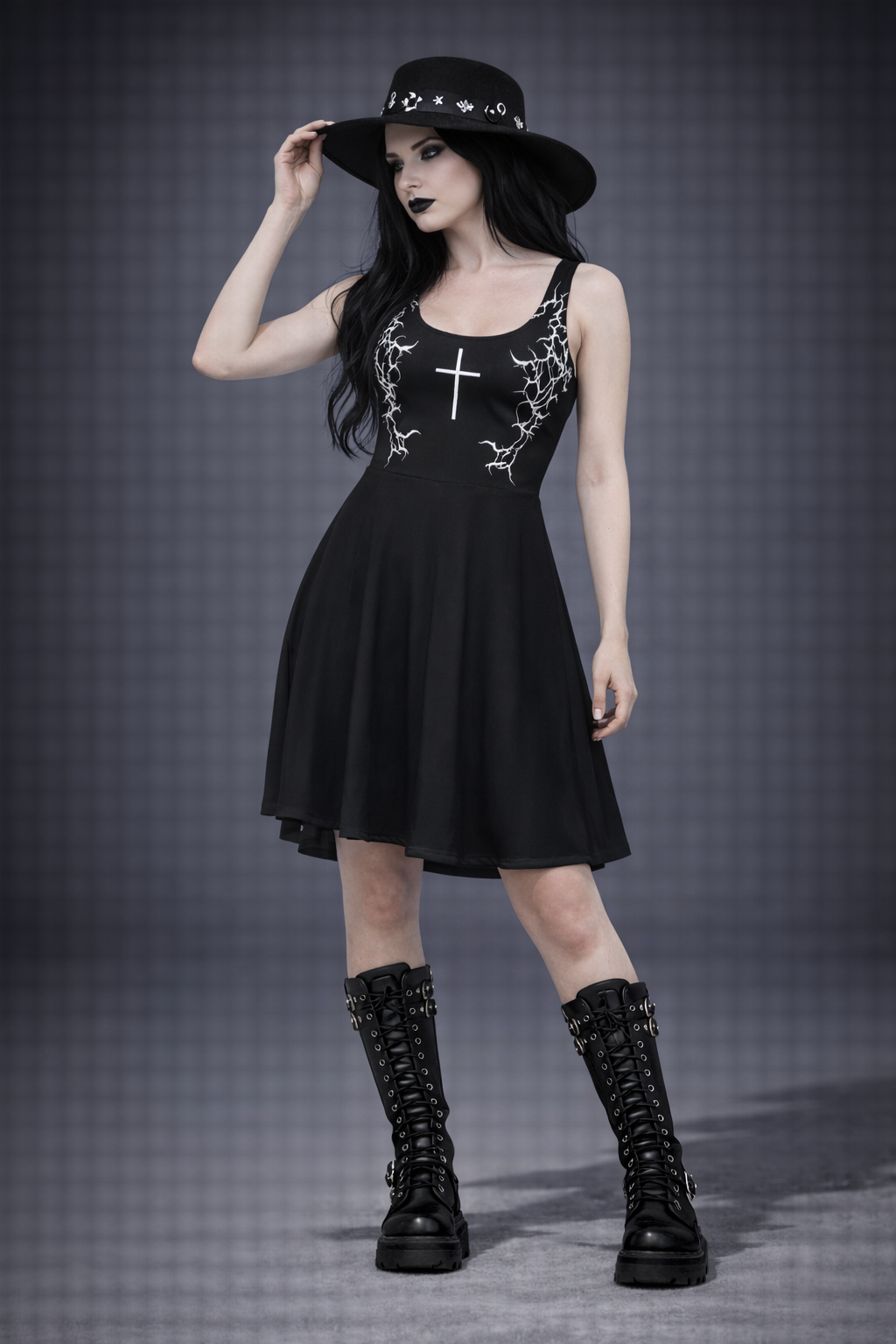 Gotycka Sukienka Mini Vampire Dark Bella | Gothic Princess Dress