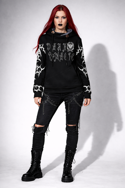 Women's Gothic Hoodie | Wiccan Patchwork