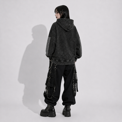 Gotycka Bluza Zip Slavic Demons – Gothic Hoodie Dark Folk Aesthetic Oversize