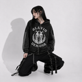 Gotycka Bluza Zip Slavic Demons – Gothic Hoodie Dark Folk Aesthetic Oversize