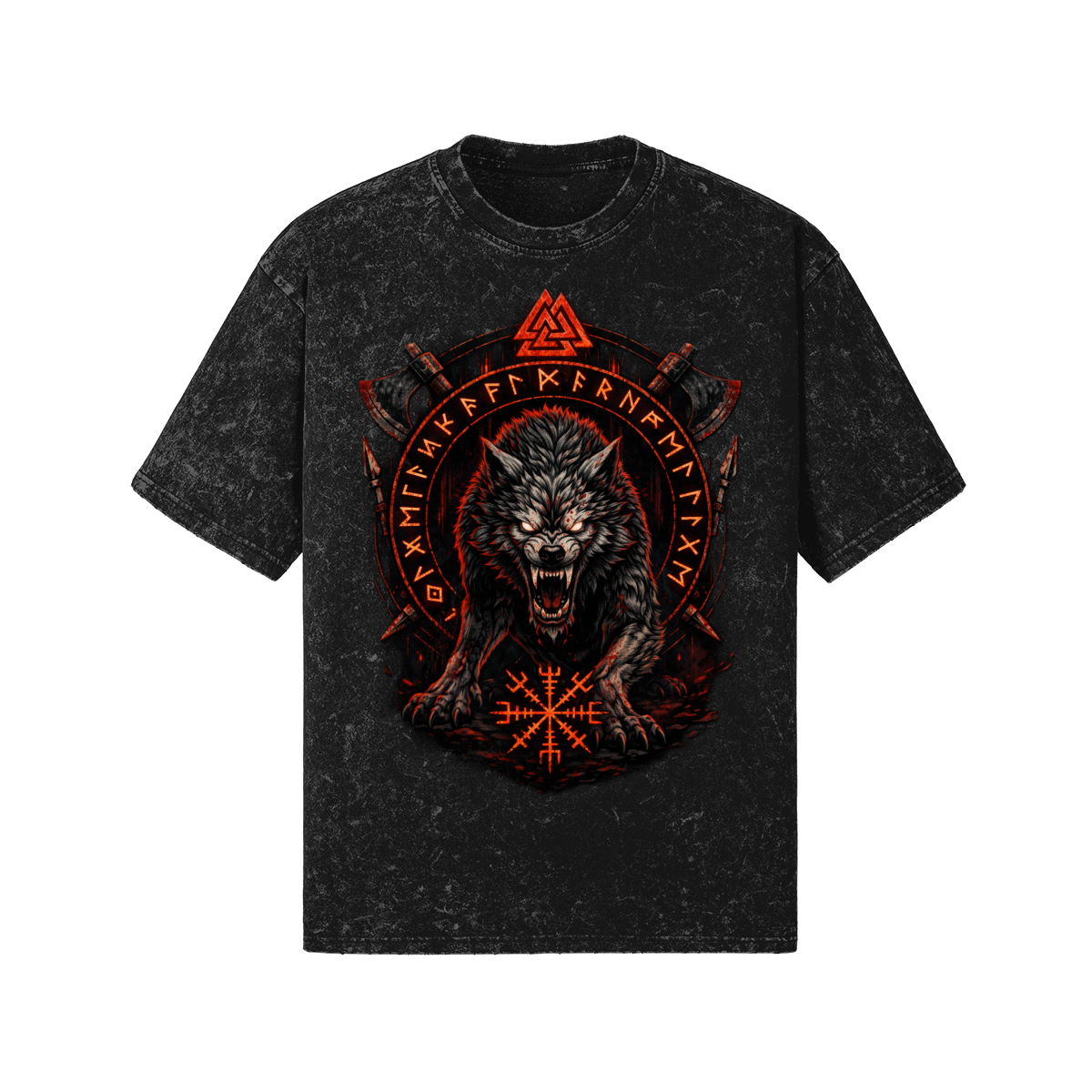 Nordic Gothic Wolf T-shirt