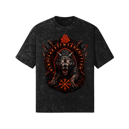 Nordic Gothic Wolf T-shirt