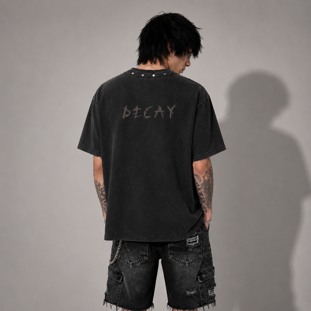 Koszulka Grunge Angel Oversize Vintage Washed | 100% Bawełna 285 GSM | Unisex
