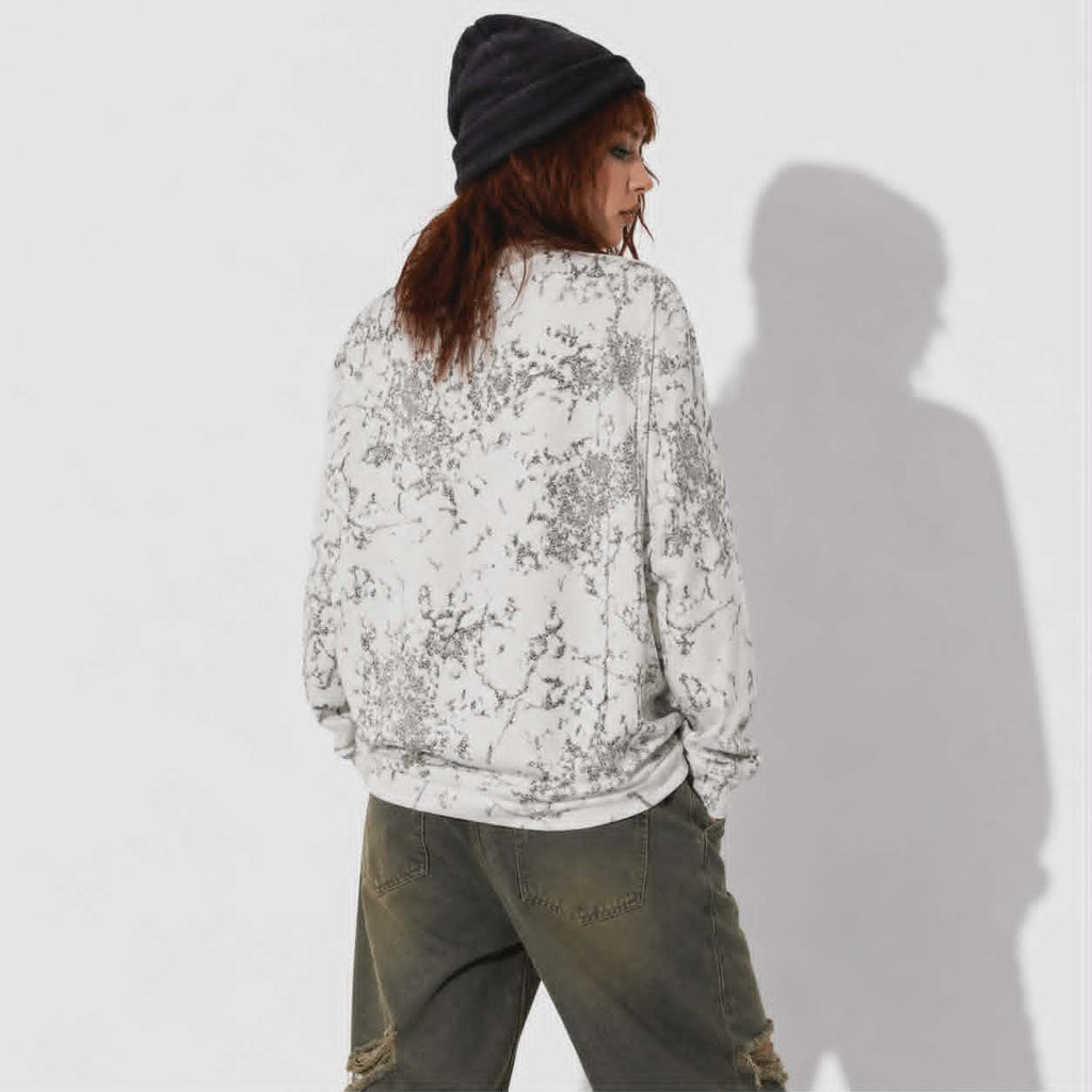 Bluza Oversize Skull Riot | Grunge Punk Skeleton Sweatshirt