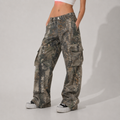 Spodnie Cargo Baggy Camo Grunge Y2K | Vintage Streetwear | Loose Fit