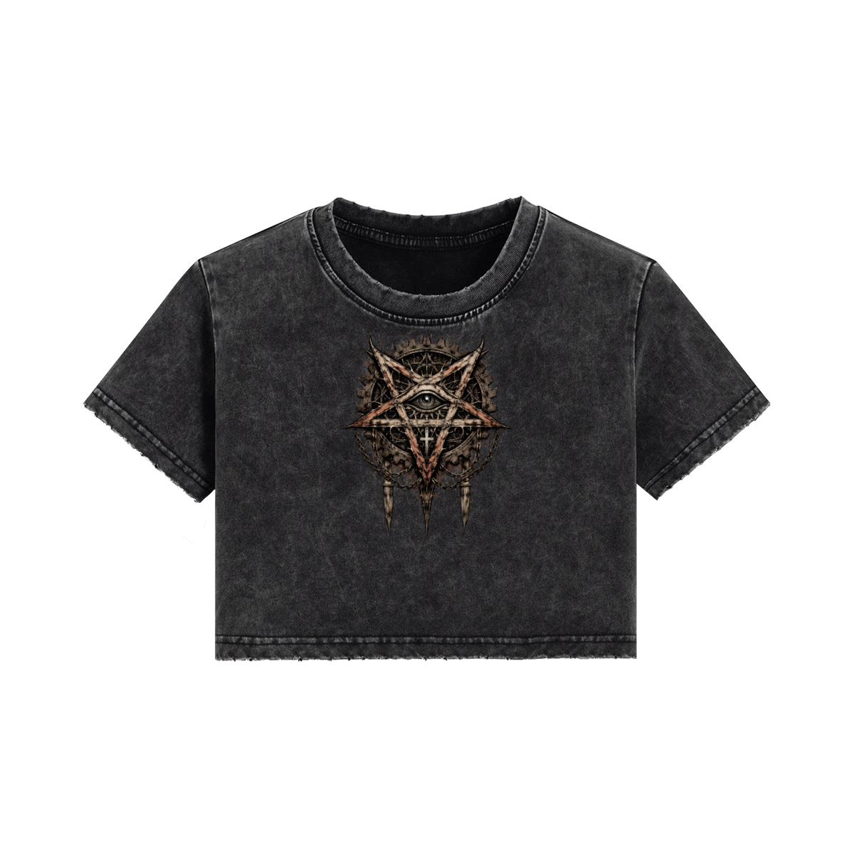 Death Metal Women Crop Top