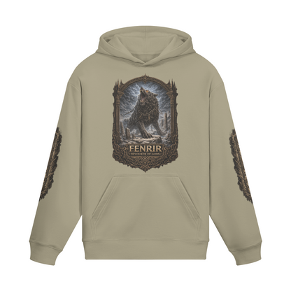 Nordic Gothic Cotton Fenrir Hoodie