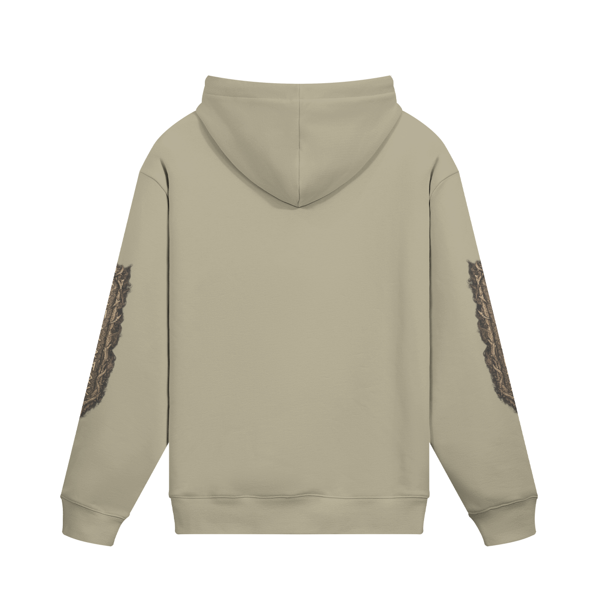 Gothic Streetwear Hoodie with Viking Motives