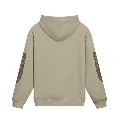 Gothic Streetwear Hoodie with Viking Motives