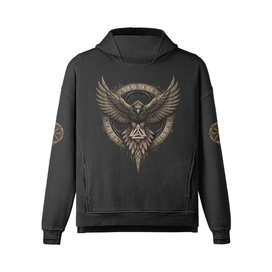 Viking Gothic Raven Hoodie