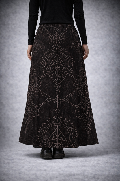 Runiczna Spódnica Maxi Nordic Gothic - North Runs Ladies