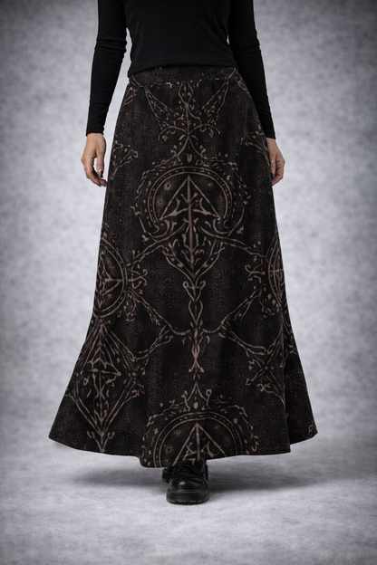 Runiczna Spódnica Maxi Nordic Gothic - North Runs Ladies