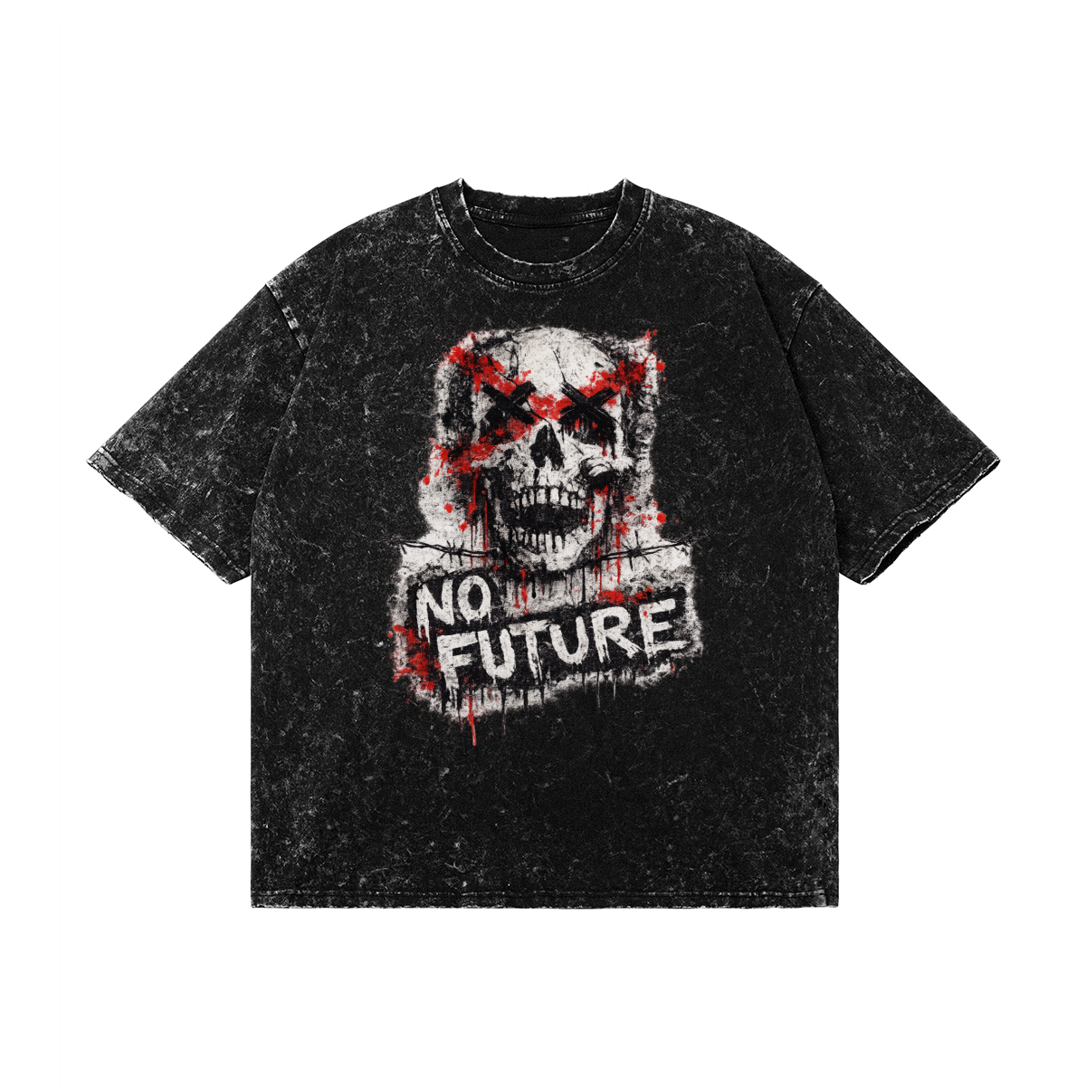 Antisystem Black Cotton Punk Top