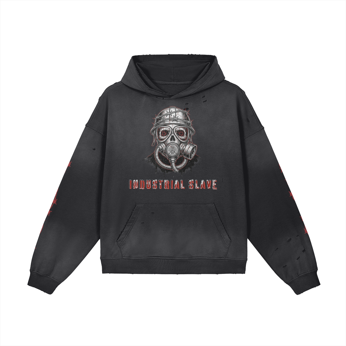 Industrial Punk Black Hoodie