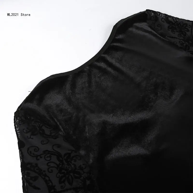 Gotycka Sukienka Mini Black Veil Makabre Dance | Victorian Gothic
