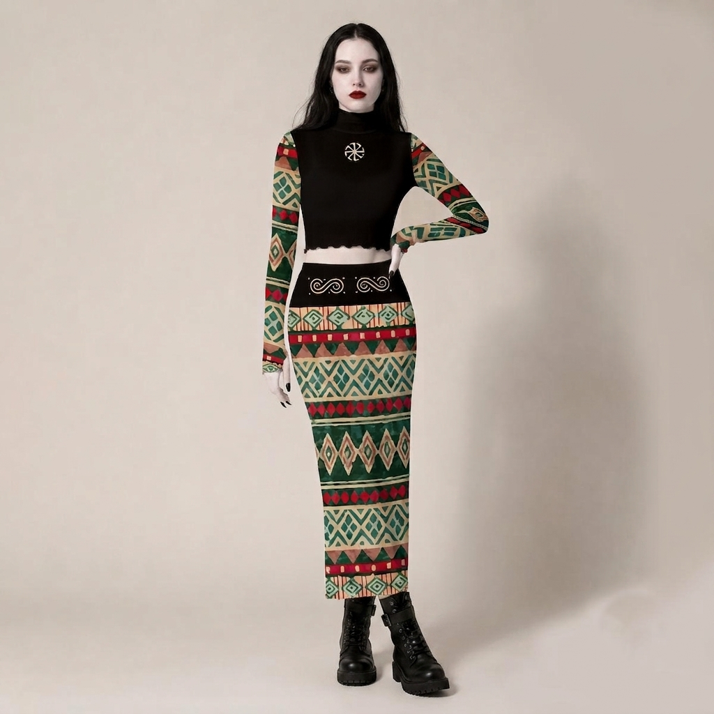 Słowiański Komplet Gotycki | Córka Peruna | Slavic Gothic Heritage Set