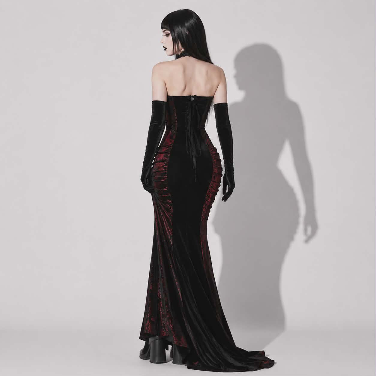 Vampire Princess Nocturna | Wampiryczna Gotycka Suknia Królewska Dark Elegance