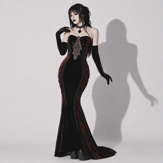 Vampire Princess Nocturna | Wampiryczna Gotycka Suknia Królewska Dark Elegance