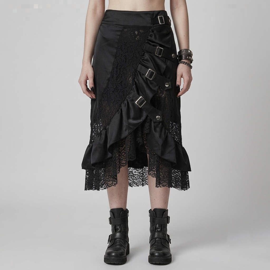 Wiktoriańska Spódnica Gothic | Walpurgis Nocturne | Victorian PunkGoth