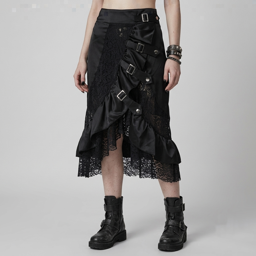 Wiktoriańska Spódnica Gothic | Walpurgis Nocturne | Victorian PunkGoth