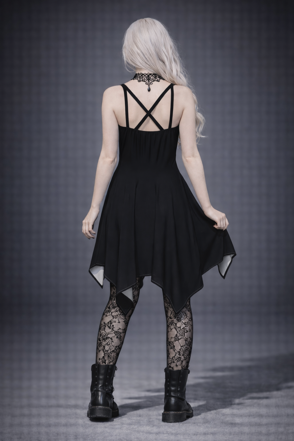 Gotycka Sukienka Mini Dark Victorian Cross | Victorian Gothic Princess