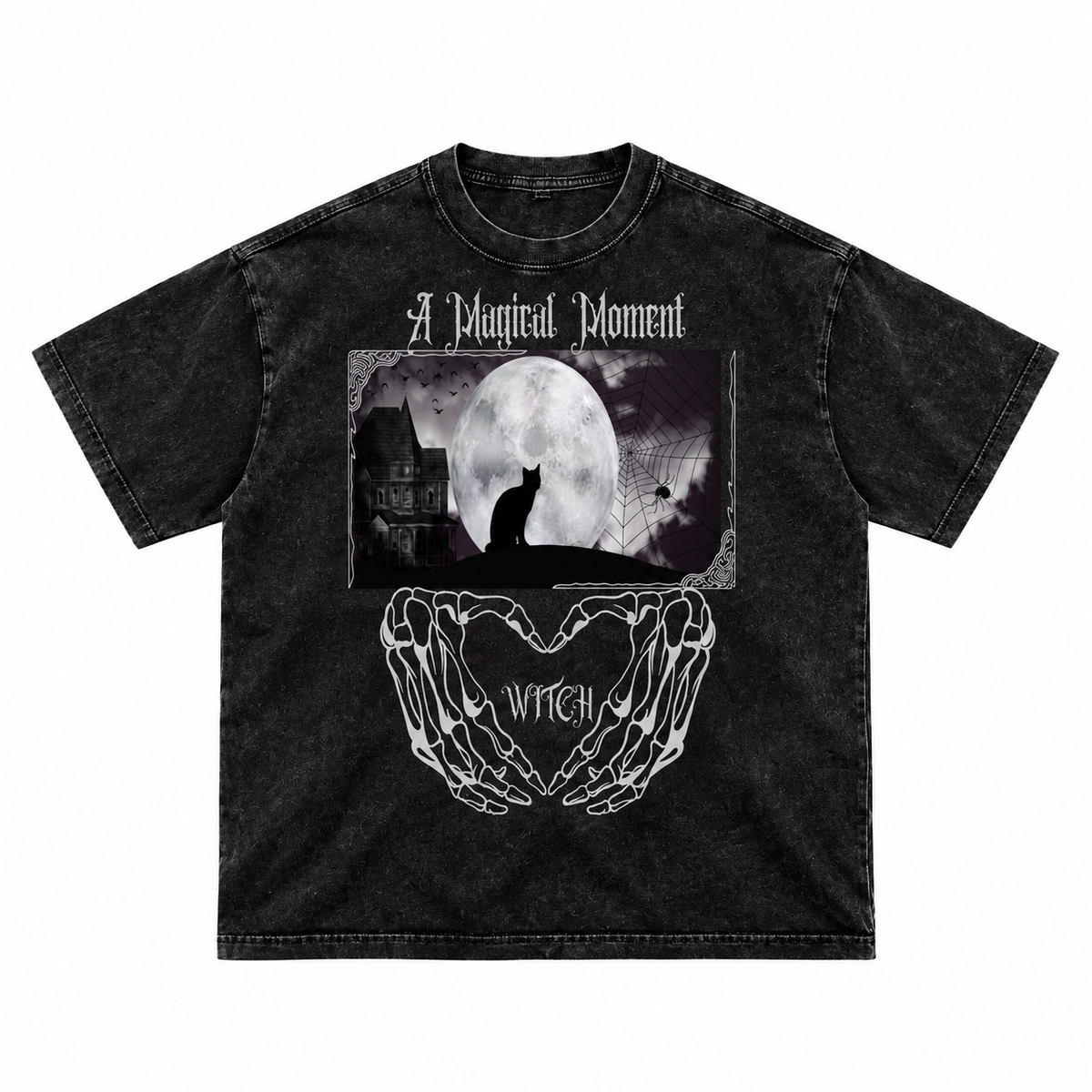 Gotycka Koszulka Vintage Halloween | MAGIC MOMENT – 250 GSM