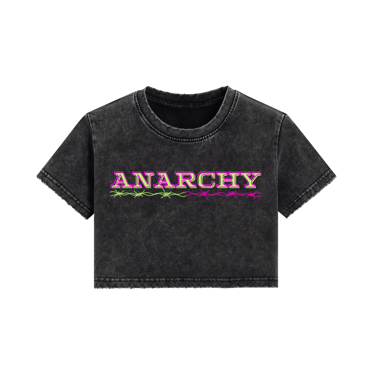 Pastel Punk Anarchy Crop Top 