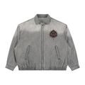 Gotycka Kurtka Wicca Denim Unisex | Ćma Śmierci i Księżyc | Death Moth Ritual