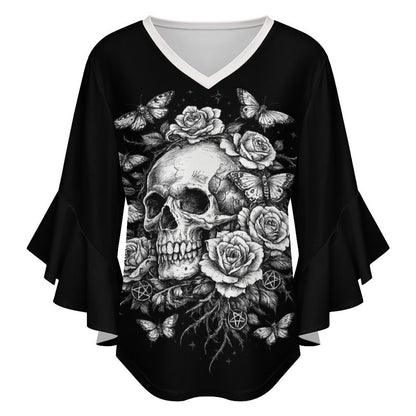 Women's Gothic Ruffled Blouse | Garden of Death