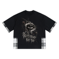 Koszulka Grunge Goth Unisex z Kratą | Pretty Things Rot Too | Gothic Streetwear