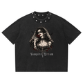 Gotycka Koszulka Unisex z Ćwiekami Vampire Dream | Heavy Cotton 285 GSM