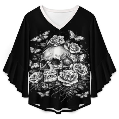 Women's Gothic Ruffled Blouse | Garden of Death