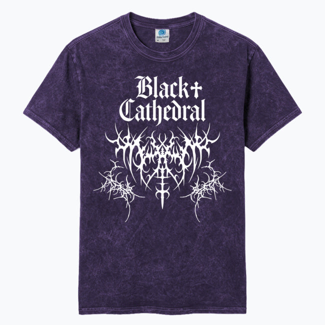 Koszulka Gotycka Black Cathedral | Ciernie Entropii | Vintage Washed Heavy Cotton