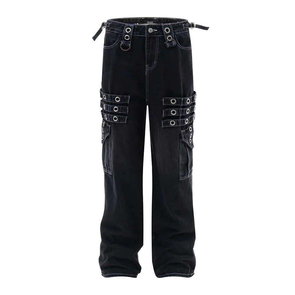 Gotyckie Spodnie w stylu Vikingcore Berserker Cargo