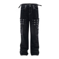 Gotyckie Spodnie w stylu Vikingcore Berserker Cargo