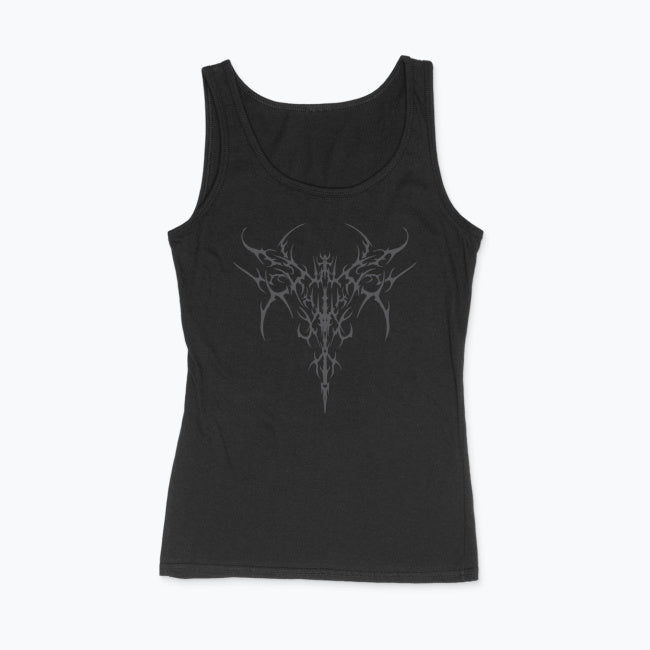 Gotycki Tank Top Damski – GRUNGE GOTH SIGIL 667 | Dopasowany 100% Bawełna