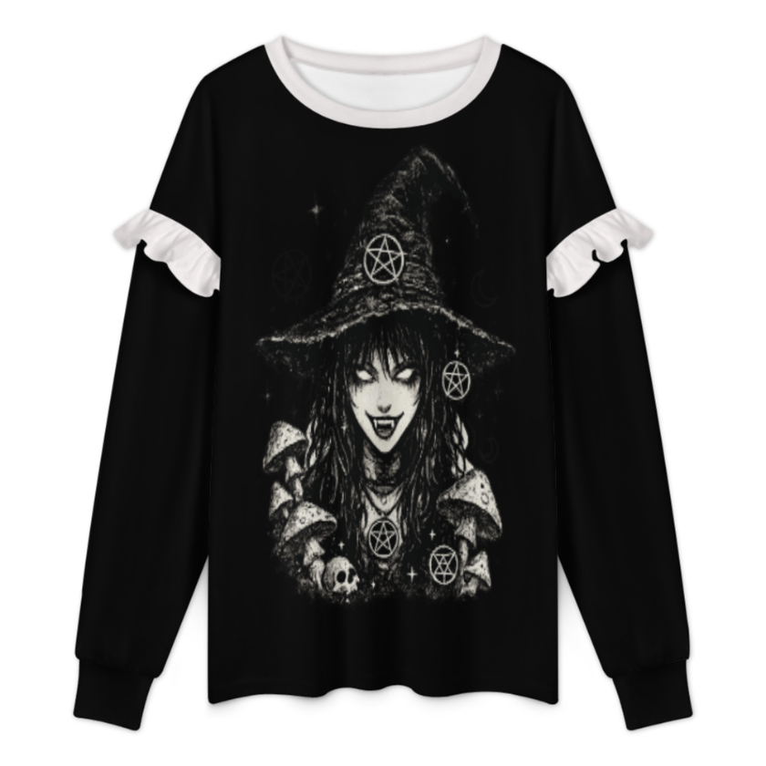 Gotycka Bluzka Wicca Bad Girl | Witchcore Gothic Y2K