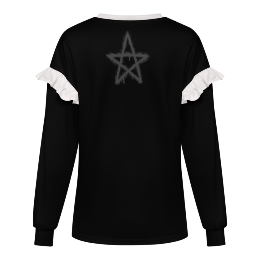 Gothic Wicca Blouse | Witchcore Gothic Y2K Bad Girl