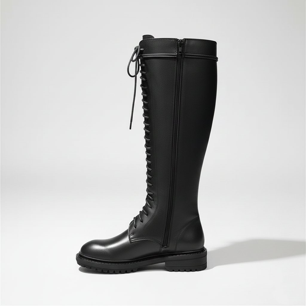 Wysokie Damskie Buty Metalowe Hells Knight Boots