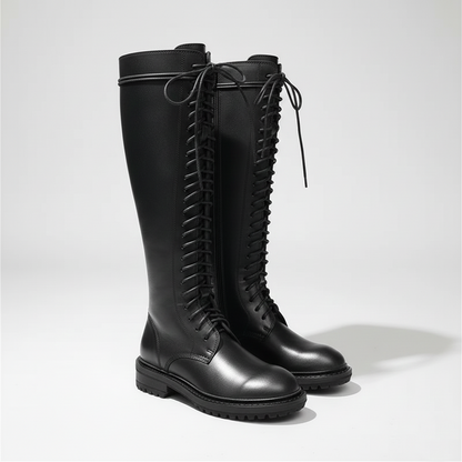 Wysokie Damskie Buty Metalowe Hells Knight Boots