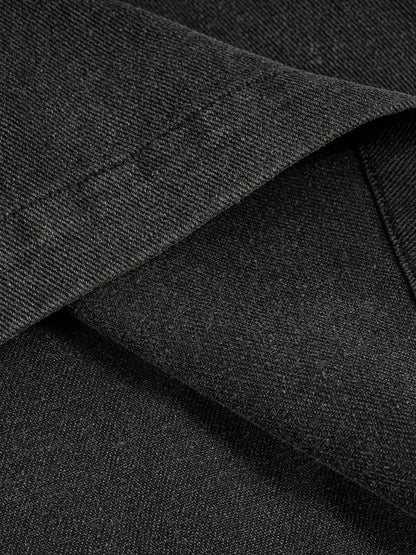 Czarna Gotycka Kurtka Denimowa Ezoteric Gothic Skull