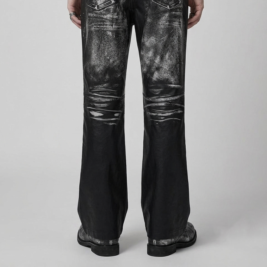 Punkowe Spodnie Baggy Unisex | Ash Requiem | Punkgoth Streetwear