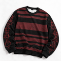 Bluza Gotycka Grunge w Pasy | Evil Stripes | 100% Bawełna 310 GSM