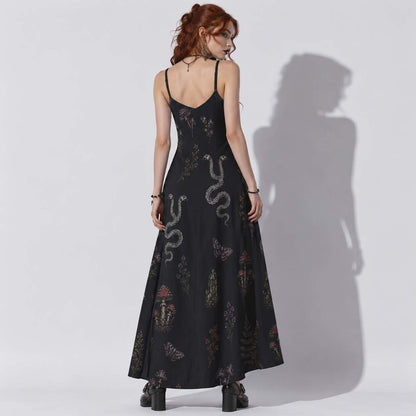 Sukienka Witchwood Ritual | Gothic Witchcore Maxi Dress
